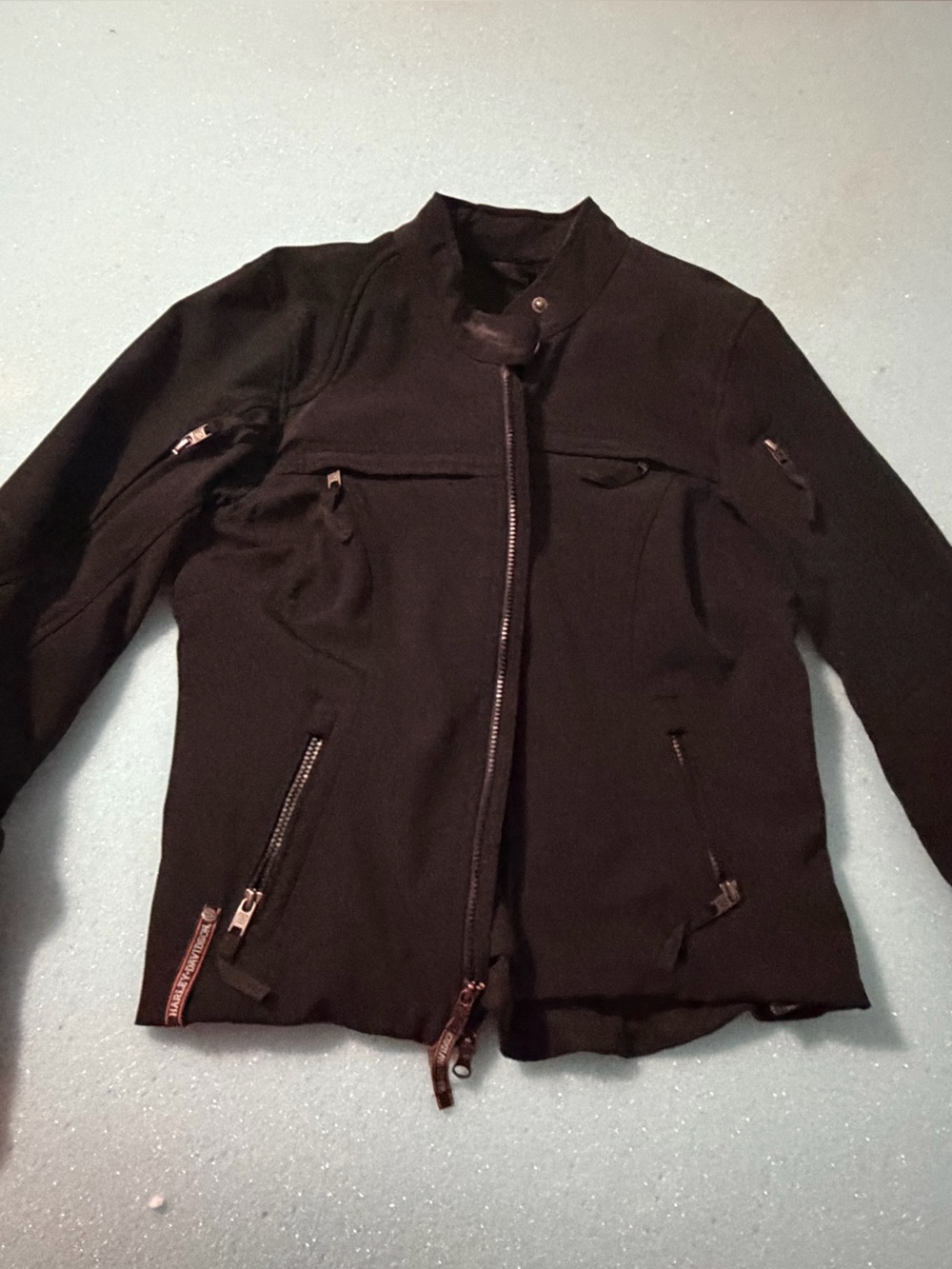 Harley-Davidson Black Women's Zip-Front Utility Jacket
